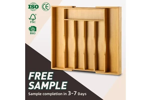 WDF Drawer Dividers Organizer Cutlery Silverware Organizer Kitchen Drawer Tray Bamboo Drawer Organizers For House Using