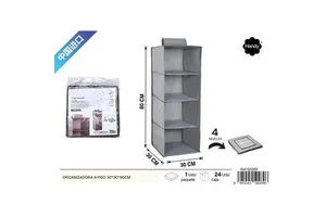 4-Tier 30x30x80cm Organizer Home Accessories Hanging Closet Organizers
