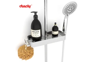 Bathroom Shower Shelf Storage Box Shelves Hanging Self-Adhesive Soap Holder Shower Storage Shelf Shower Soap Shampoo Holder