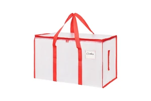 Extra Large Transparent PE Woven Clothing Storage Bag Large Capacity Moving Bag Quilt Storage Bag Enhanced Handle