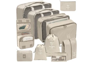 NFS Cross-Border Travel Storage Bag Set Digital Toiletry Cosmetics Packaging Folding Clothes Shoes Luggage Travel Bag