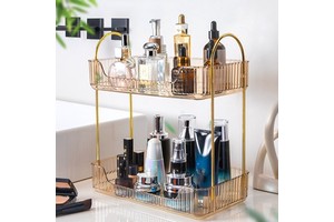 Light Luxury Desktop Storage Rack Organizer for Cosmetics Make up Organizer Storage Box