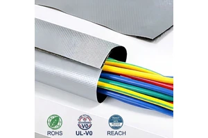 Cable Management Set Hook Loop Velcro Wrap Reusable Wire Loom Cord Organizer Kit Flexible Office IT