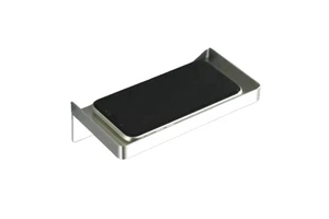 Modern Polished High Bearing Capacity Wall-mounted Stainless Steel Plate Eco-Friendly Durable Bathroom Corner Towel Storage Rack