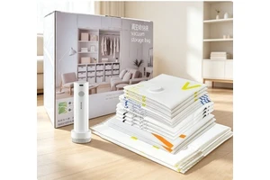 N- 85UM High Quality Foldable Vacuum Storage Clothing Bags, Clothing Organizer for Bedding Blankets Shoes
