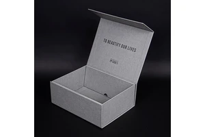 Custom Black Foil Stamping Luxury Rigid Cardboard Foldable Paper Gift Packaging Box With Magnetic Closure