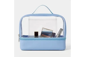 Waterproof Organizer Pouch for EVA Beach Tote Bag Accessories Clear Cosmetic Makeup Travel Storage Bag with Zipper