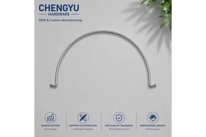 Custom Bent Wire Carry Handle For Metal Basket Display Rack And Utility Container Accessories