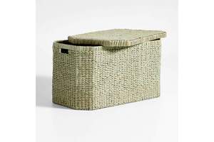 Water Hyacinth Storage Basket Handmade Natural Woven Organizer Basket Manufacturer Factory Wholesale Supplier