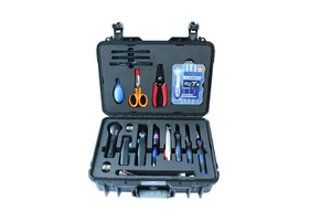 LINKSHIRE 15-in-1 Portable 15 Pieces Ftth Fiber Optic Toolkit Fast Connector And Fiber Optic Drop Cable Fiber Kit