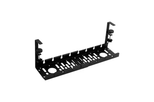 Adjustable Telescopic Iron Lockable Cable Management Tray Office Desk Storage Organizer Tools Wire Organizer No Drilling