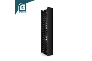 Gcabling 45U Double Side Vertical PVC Plastic Cabinet Cable Organizer Cable Management Wire Organizer with Ring for Rack