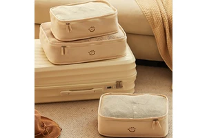 Pure Cotton Large Capacity Dustproof Foldable Clothing Storage Tote for Closet Organization Portable Travel Luggage