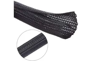 Deem Wire Loom Cable Sleeve PET Self Closing Sleeve Braided Cable Management Sleeve PET Split Multiple Colors And Sizes