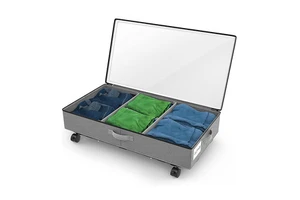 Under Bed Storage Container Drawer Rolling Underbed Clothe Organizer Storage with Wheels for Clothes
