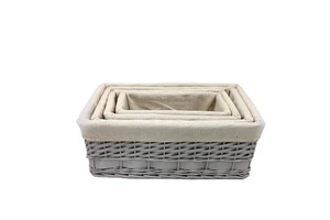 High Popularity 2021 New Handmade Woven Home Fruit Flower Food Storage Baskets