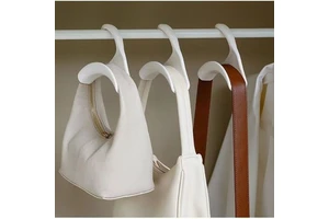 Multifunctional Plastic Wardrobe Hook Closet Storage Bag/Handbag/Silk Scarf Space-saving Crease-free Organization Living Home
