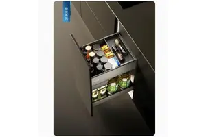 Goldmine Factory Supply Cabinet Drawers and Organizers Pull-out Organizer for Base Cabinets Spice Rack Shelving