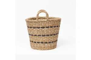 Good Choice Braided Seagrass Eco-Friendly Multifunction Storage Basket for Microwave Oven OEM Customizable HNH Craft Handmade