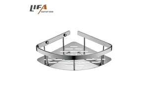 New Design Wall Mounted Stainless Steel Corner Storage Shelf Rack