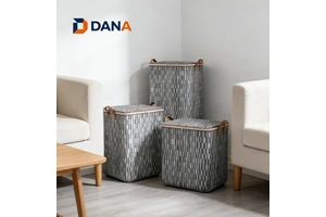 Foldable Blanket Clothes Storage Bag Storage Box Classic Rectangle Non-Woven Home Wardrobe Organizer with Storage Bags