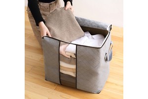 Wholesale Foldable Non-Woven Fabric Storage Bag Large Square Organizer For Clothing Quilts Thickened For Bedroom Use For Shoes