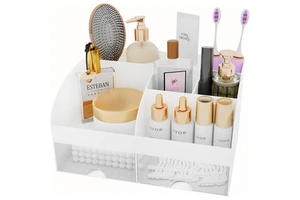 Makeup Organizer with Drawers Cosmetic Storage for Dresser Vanity Beauty Holder for Lipstick and Cosmetic Display Case