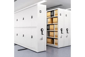High Density Mobile Shelving Roller Racking System For Efficient Archive Storage And Organization