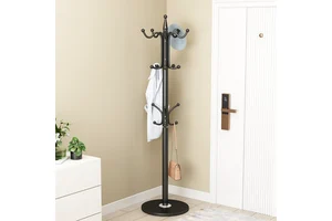 Iron Art Metal Coat Rack Simple Floor-standing Bedroom Clothes Rack for Home Living Room Standing Clothing Storage Rack
