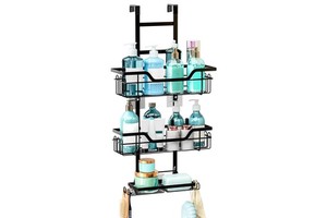 Bathroom Hanging Shower Caddy Organizer Shampoo Rack Over The Door Shower Caddy