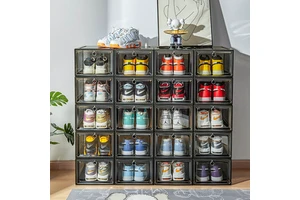 Wholesale New PET+PP Detachable and Easy to Install Large Stackable Basketball Shoes Boxes