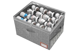 Stackable Shoe Organizer For Closet Fits 16 Pairs Large Shoe Box Storage With Adjustable Dividers