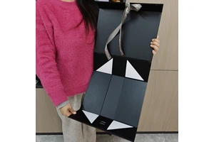 Luxury Slipper Box | Magnetic Folding Case for Silk Footwear | Custom Brand Mfg