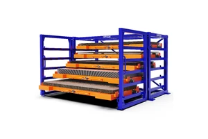 10 Ton Capacity Heavy Duty Sheet Metal Drawer Rack | Roll-Out Storage Shelving For Laser Cutting Shop| Steel Plate Organizer