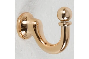 STTT D008 ABS Plastic Wall Mount Hook Nickel Finish Coat Rack for Wardrobe Entryway Bedroom Closet
