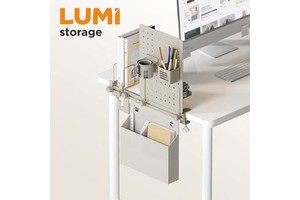 STR01-01 Office Desktop Storage Organizer System Table Desk Organization Solution With Pegboard