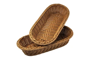 Desktop Plastic Plant Fiber Woven Storage Basket for Photography Props for Living Room Storage or Display Mult Purpose Using