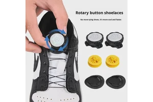 Automatic Rotating Self-Locking Adjustable Plastic Button Sneaker Pair For Casual Outdoor Sports Use Lazy Internet Celebrity