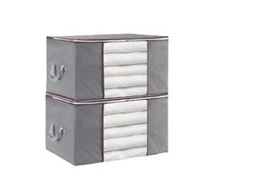 Space-Saving Dustproof Foldable Stackable Closet Storage Bag for Bedding and Clothing