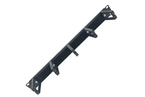 1U Plastic Rack-Mounted 5-Ring Brush Cable Organizer Insulated Flame Retardant Dustproof Telecom Parts Network Cable Tidy