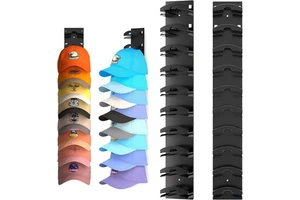 PP Plastic Hat Organizer Wall Mounted Cap Storage Rack Baseball Cap Holder Display Shelf Space Saving Hat Storage