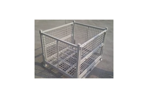 Superior Carbon Steel Collapsible Wire Mesh Crate Customized Dimensions Colors Logo Accessories Storage Cage