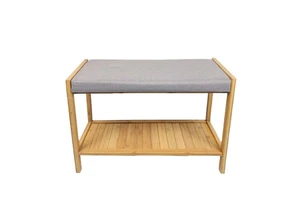 WDF OEM Multipurpose Collapsible Portable Modern Shoe Storage Rack Bench Organizer To Save Space Bamboo Wooden Shoe Rack