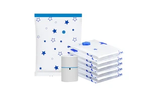 Multipurpose Airtight Compression Vacuum Storage Bags Space-Saving Clothing Organizer Travel Storage Bag