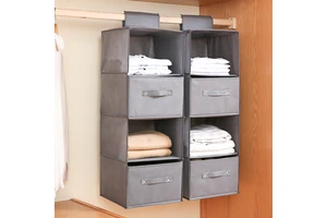 Multi-layer Hanging Storage Bag, Foldable Wardrobe Organizer for Underwear, Bras and Socks