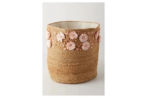 Custom Handwoven Natural Rattan Jute Storage Basket Large Eco-Friendly Multifunctional Organizer Customized Color Logo for Home