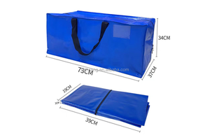 Oversized Plastic Storage Bag Organizer Extra Large & Heavy Duty For Moving & Traveling Space-Saving For Storage Goods