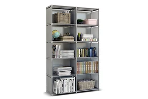 10 Cube Storage Shelves Closet Organizer Storage Cabinet Shelf Waterproof Non-woven Fabric Bookshelf Home Organization