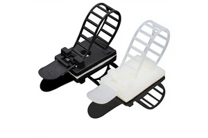 Adjustable Plastic Cable Tie Mount Holder Desk Wire Organizer Self-Adhesive Multi-Size for Power Supply