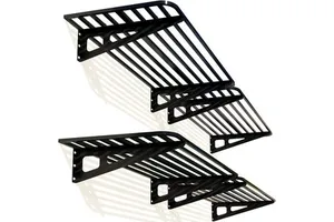 JH-Mech Garage Shelving Wall Mounted, 2-Pack 2x8ft Garages Shelving 24-inch-by-96-inch Space-Saving Wall Shelf Garage